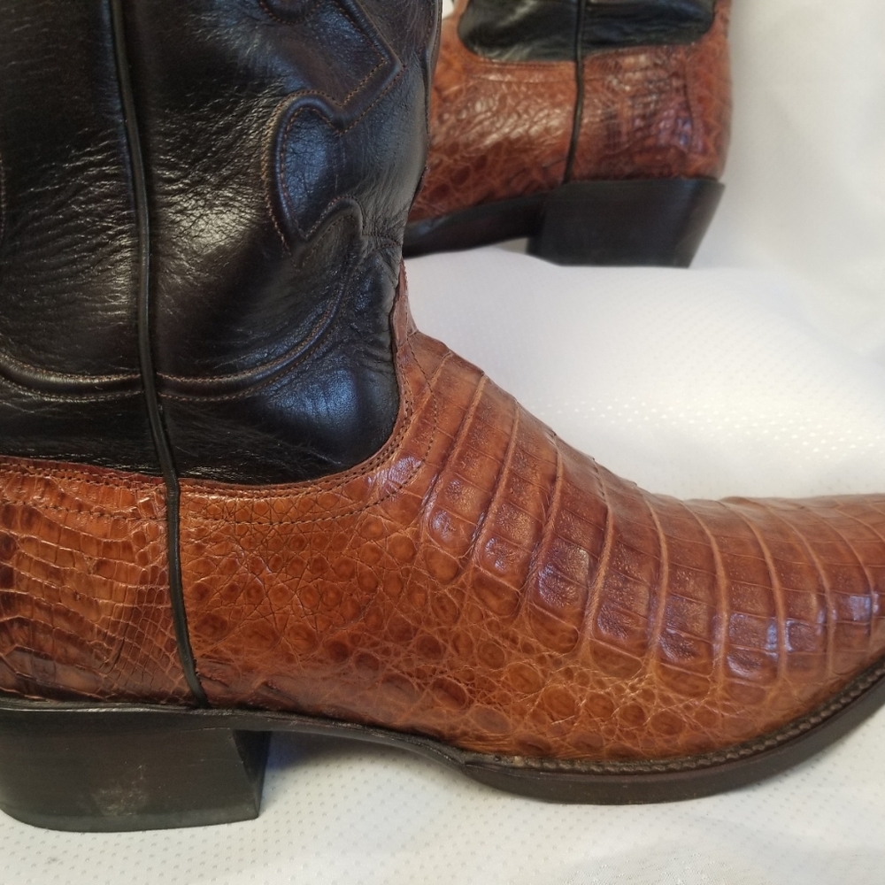 Lucchese Caiman Western Boots Size 13D - Picture 5 of 7